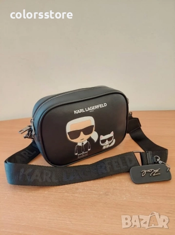 Черна чанта KarlLagerfeld/SG70n, снимка 2 - Чанти - 50467761