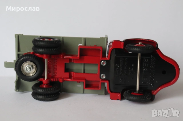 DINKY TOYS BERLIET КАМИОН КОЛИЧКА МОДЕЛ, снимка 6 - Колекции - 53223617