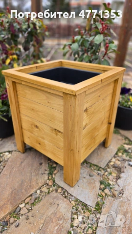 Дървени кашпи/саксии/плантери за двор, градина или тераса, снимка 3 - Саксии и кашпи - 53918339