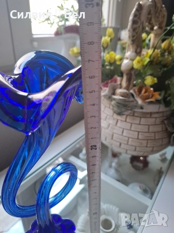 Елегантна винтидж ваза , снимка 9 - Вази - 51626919