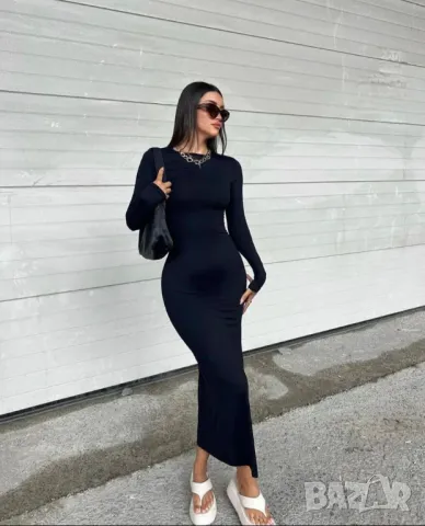 Красива дамска рокля със слим кройка , снимка 3 - Рокли - 50438871