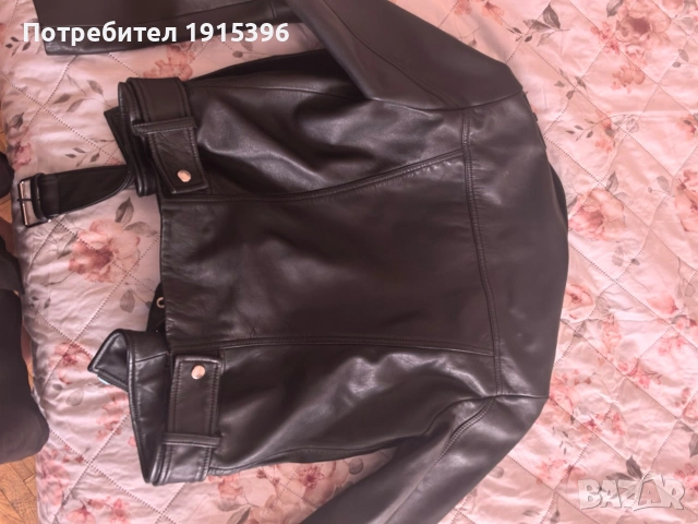 Естествена кожа дамско яке на BOSS, снимка 5 - Якета - 53969625