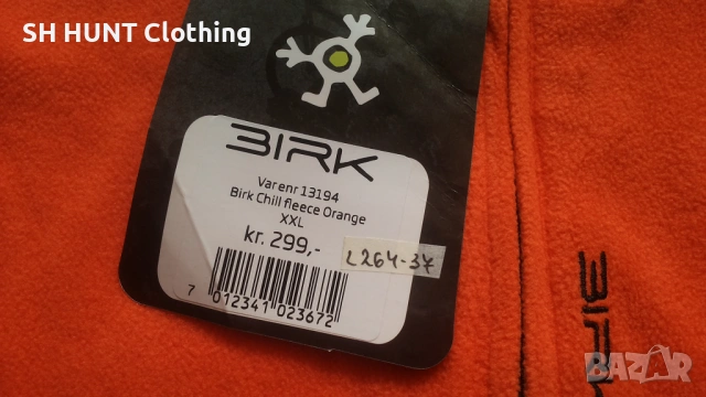 BIRK Chill Fleece Orange Polar размер XL за лов поларена блуза - 2241, снимка 8 - Екипировка - 53659480