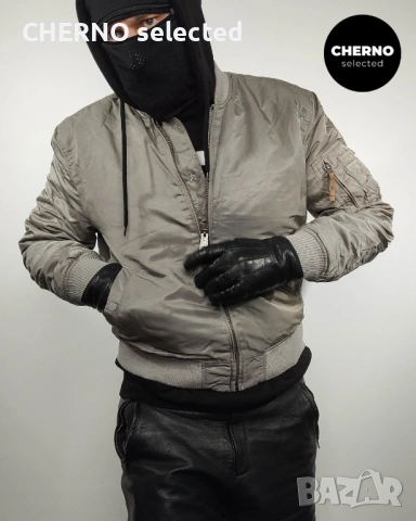 Мъжко бомбър яке ALPHA INDUSTRIES MA-1 Flight Bomber Jacket – размер XL•L – отлично състояние, снимка 6 - Якета - 52977206