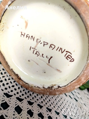 Ваза от Италия ръчно рисувана , снимка 9 - Вази - 52642734