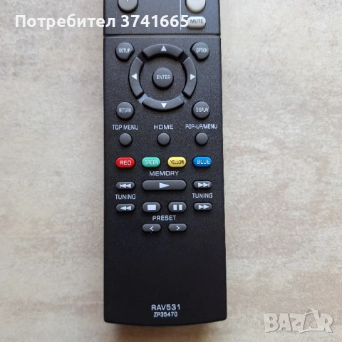 Дистанционно за ресивър Yamaha RAV531 ZP35470 , снимка 3 - Ресийвъри, усилватели, смесителни пултове - 51383042