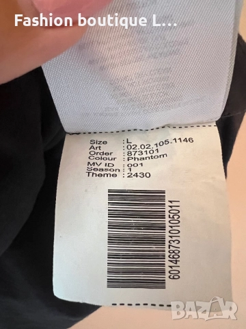 Сива дамска тениска с блестящи сребърни камъчета 100% памук L размер с кръст и крила 🩶🩶🩶, снимка 7 - Тениски - 51796716