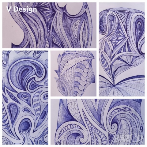 Абстрактна Картина "Пеперудени криле", снимка 4 - Картини - 52318818