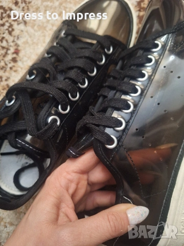 Черни прозрачни маратонки Adidas 40