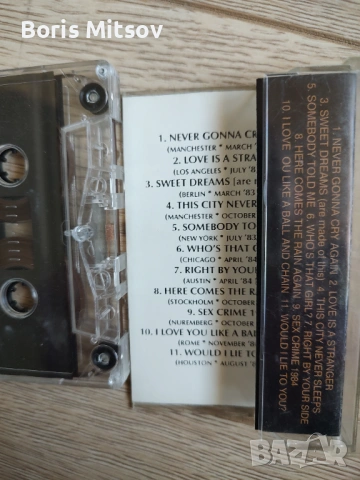 Eurythmics -best, снимка 2 - Аудио касети - 54194126