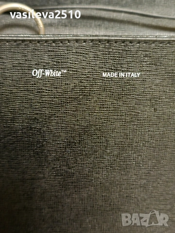 Off-White оригинална дамска лимитирана чанта от естествена кожа , снимка 9 - Чанти - 53892808