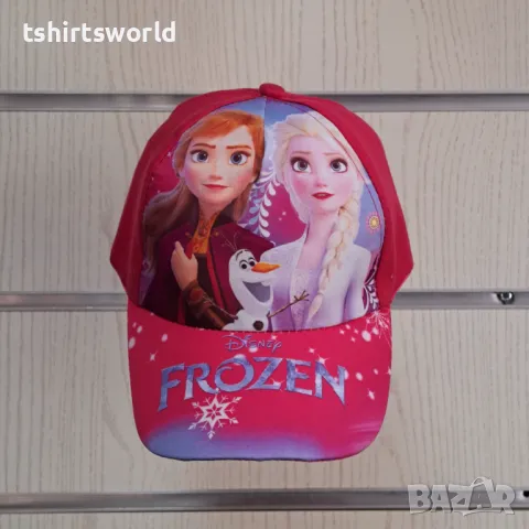 Нова детска шапка с козирка с Елза и Анна - FROZEN (Замръзналото кралство), снимка 1 - Шапки, шалове и ръкавици - 47676553