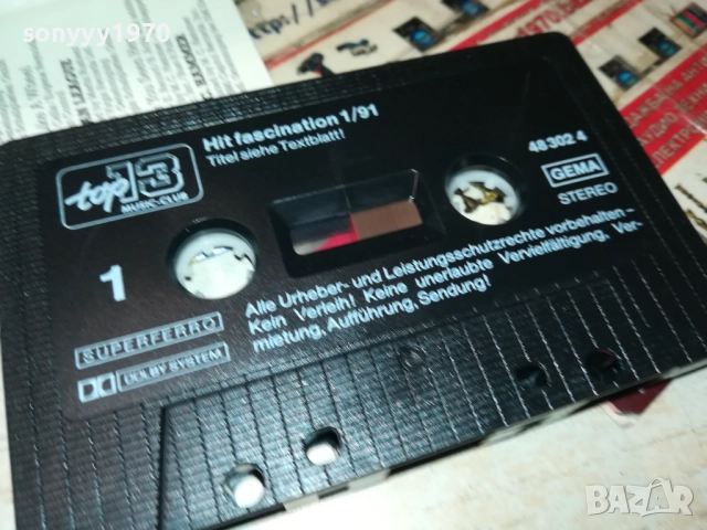 HIT FASCINATION 1/91-ORIGINAL TAPE 2208251919, снимка 2 - Аудио касети - 51457226
