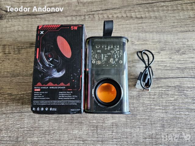 Нова Bluetooth колонка 5W, снимка 1 - Bluetooth тонколони - 46318607