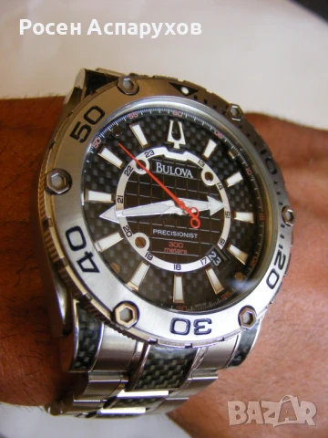 Bulova Precisionist Champlain Watch 300 Meters Carbon, снимка 2 - Мъжки - 51118261