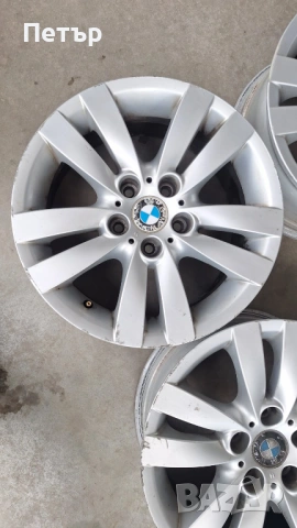 ОРИГИНАЛНИ АЛУМИНИЕВИ ДЖАНТИ ЗА БМВ  - E90 E91 E92 СПОРТ ПАКЕТ СТИЛ 161 -5Х120Х72.4-17 цола, снимка 4 - Гуми и джанти - 53986379