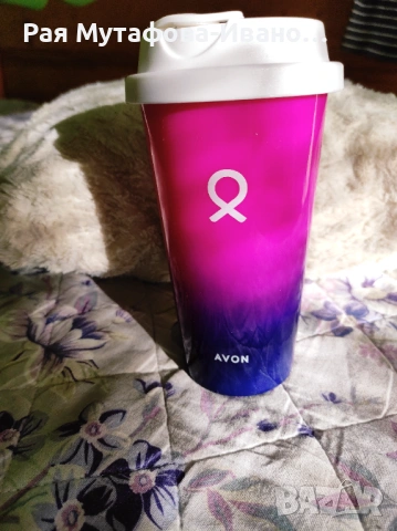 ☕ Чаша за път „Розова мисия“, снимка 2 - Чаши - 53967831