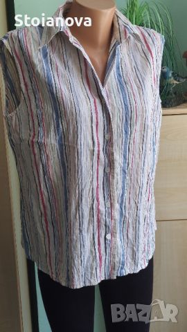 Памучни и копринени блузи без ръкав XL-XXL, снимка 5 - Потници - 46332128