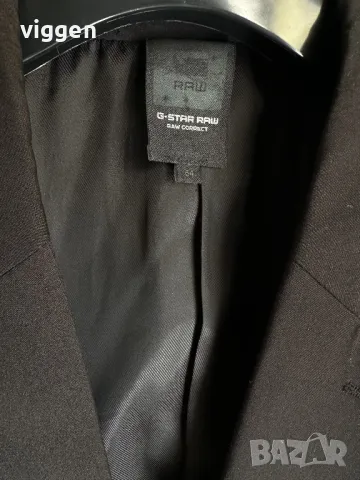 Модерно лятно сако тип блейзър на G-Star. Размер 54 XL Цвят черен. ТОП, снимка 3 - Сака - 50223790