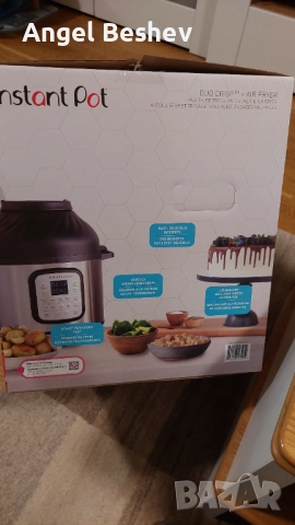 Комбиниран мултикукър Instant Pot DUO CRISP + AIR FRYER, 8 L, снимка 12 - Мултикукъри - 52714248