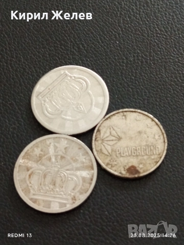 Три жетона токен за игрално казино PLAYGROUND редки за КОЛЕКЦИЯ ДЕКОРАЦИЯ 39800