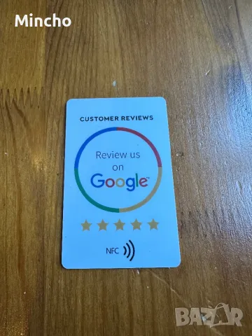 Nfc google review карта, снимка 1 - Други - 47016988