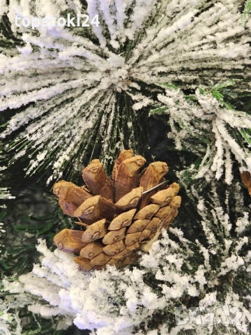 Изкуствено борче/елха със заскрежени иглички, снимка 6 - Други стоки за дома - 52352332