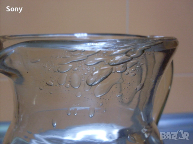 Стара стъклена захарница и кана., снимка 8 - Антикварни и старинни предмети - 52668816