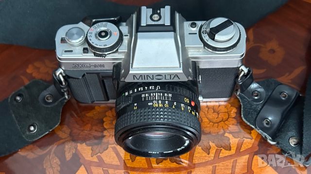 Фотоапарат Minolta XG-M с обектив Minolta 1:1,7 49mm, снимка 3 - Фотоапарати - 45931455
