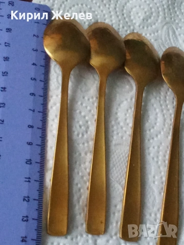 Ретро златни лъжици 53800, снимка 4 - Антикварни и старинни предмети - 53517000