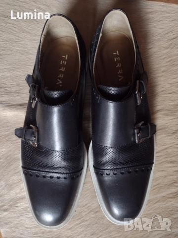 Елегантни мъжки обувки на Andrews, ест. кожа, 41 номер