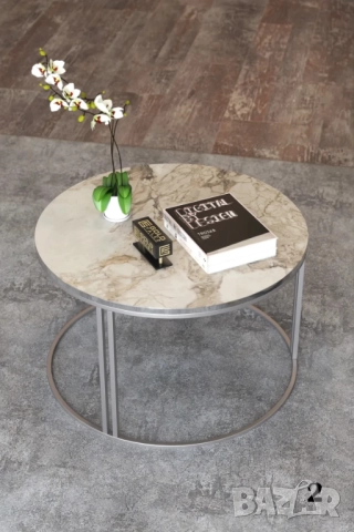 Кръгла масичка за кафе / Холна масичка - 12 цвята, снимка 6 - Маси - 51932688