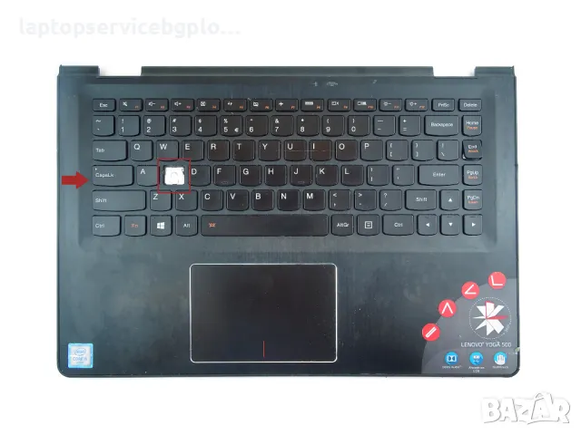 Lenovo Flex 500-14ISK 3-1470 Клавиатура с корпус и тъчпад 5CB0J34105, снимка 1 - Части за лаптопи - 47068682