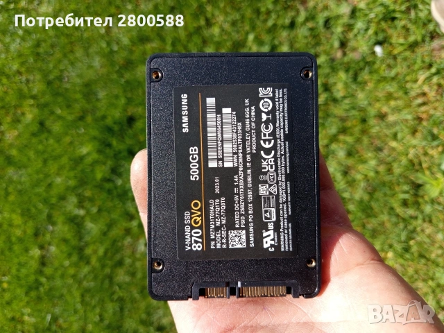 Samsung 870 EVO 500GB SSD, снимка 3 - Твърди дискове - 53982269