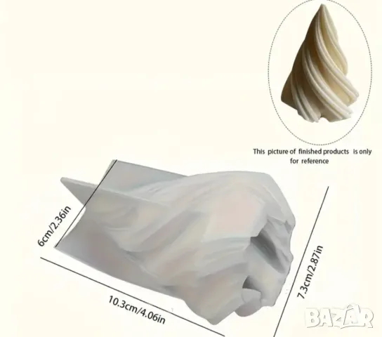 Молд елха 3 размера, снимка 4 - Форми - 50238451