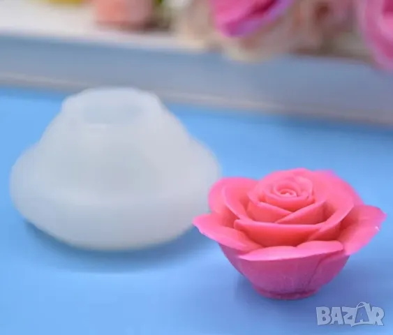 Молд голяма роза 8 см (11), снимка 4 - Форми - 49864037