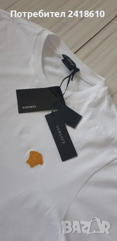 Versace Medusa Gianni VERSACE Cotton Taylor Fit Mens Size M НОВО! ОРИГИНАЛ! Мъжка Тениска!, снимка 4 - Тениски - 53904641