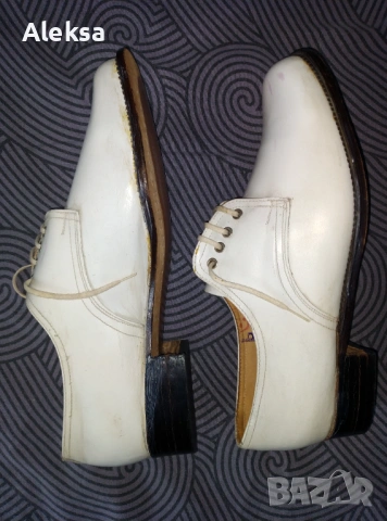 Официални бели мъжки обувки от 1940 година, снимка 3 - Мъжки - 54131773