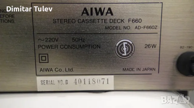 AIWA F 660, снимка 13 - Декове - 49306434