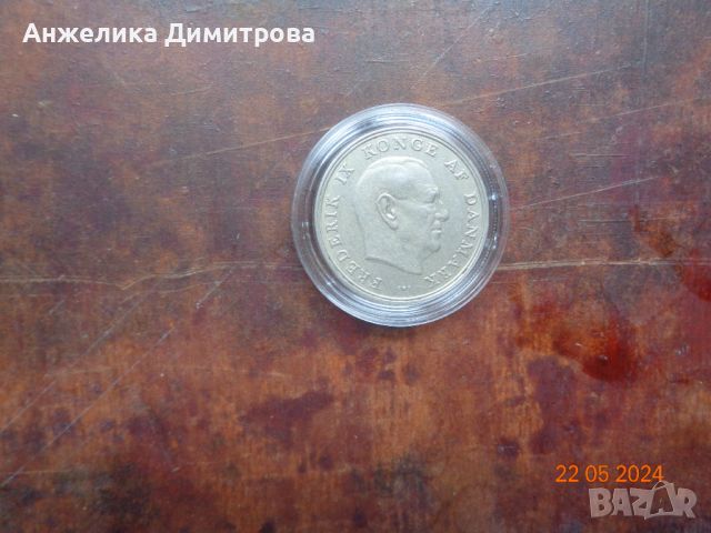 5 крони Дания -1966г. хубава монета , снимка 2 - Нумизматика и бонистика - 45872798