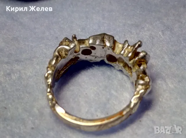 НЕВЕРОЯТНО КРАСИВ СРЕБЪРЕН АРТ ПРЪСТЕН СРЕБРО 925 ХУДОЖЕСТВЕНА РЪЧНА МАЙСТОРСКА ИЗРАБОТКА 49314, снимка 4 - Пръстени - 50136221