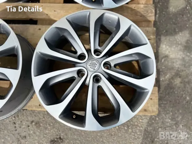 5x114.3 18 Джанти Nissan Qashqai Juke 5х114.3 Нисан Кашкай Джук ЕТ 40 J 6.5 Централен отвор 66.1, снимка 2 - Аксесоари и консумативи - 49641095