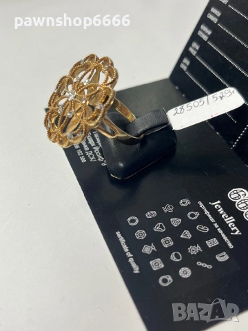 Златен пръстен 14К, снимка 2 - Пръстени - 53270520