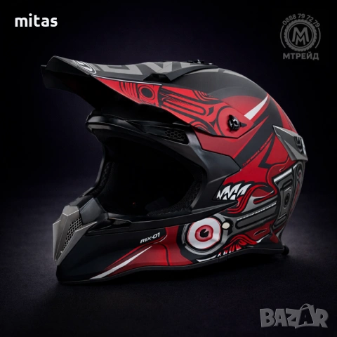 Кросова каска SPARK, Full Face, DOT Сертификат, Размер: S; M; L; XL, снимка 7 - Аксесоари за велосипеди - 50477896