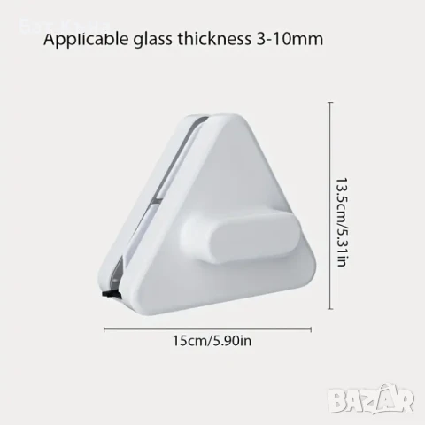 Уред за двустранно почистване на прозорци+резервни кърпи, снимка 3 - Други инструменти - 50619428