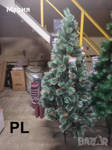 Коледни елхи с бели връхчета, снимка 2 - Декорация за дома - 52387350