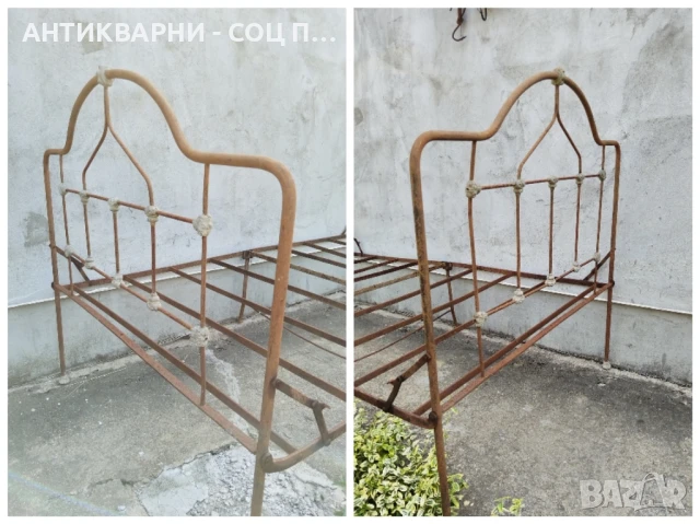 Старо Ковано Сгъваемо Легло. , снимка 8 - Антикварни и старинни предмети - 50824328