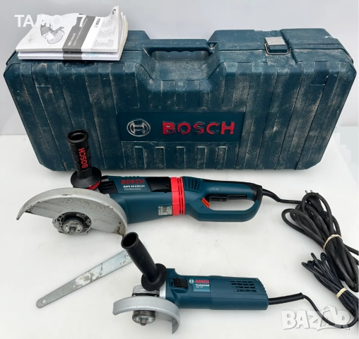 BOSCH GWS 24-230 LVi + BOSCH GWS 750 C - Голям и малък ъглошлайф като нови!, снимка 2 - Ъглошлайфи - 52765635