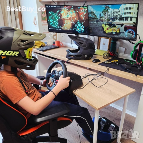 Logitech G29 Driving Force Racing Wheel - Волан с Педали, снимка 6 - Аксесоари - 53667248