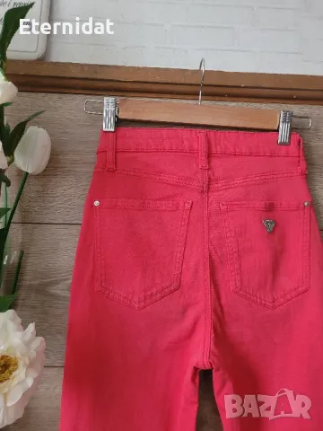 Оригинални дънки GUESS цвят корал , снимка 5 - Дънки - 49637330